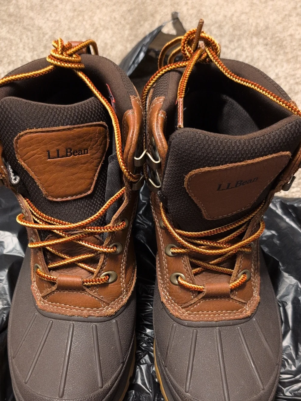 LL Bean Storm Chaser Tek 2.5 Primaloft Leather Duck Boots